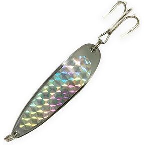 Crocodile Spoon Lures for Saltwater Fishing - 1/4oz Silver Spoons, 15 Pack for Bass, Walleye, & Trout Fishing