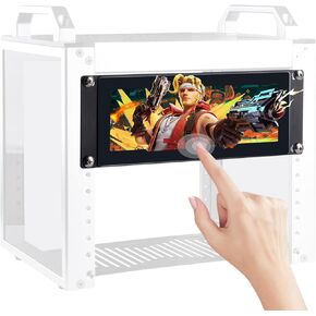 GeeekPi 7.84 inch 1280x400 LCD Touch Screen 2U Rack Mount Monitor for DeskPi RackMate T0/T1/T2 Server Cabinet