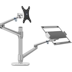 OL-3L Silver Ergomonics 10 "-17" Desk Labstop Stand 32 "Monitor Desktop Bracket Mount Motion Full Motion (OL-3L-V Silver)
