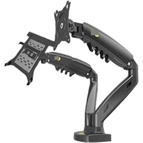F160 10-17.3" Laptop Mount 360 Rotate 10-27" Air Press Full Motion Gas Strut LCD Tv Table Screen Stand Monitor(Version 1)