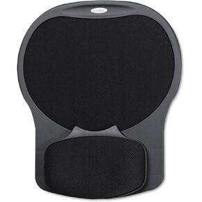 Fellowes Easy Glide Gel Mouse Pad Wrist Rest - Black (93730)