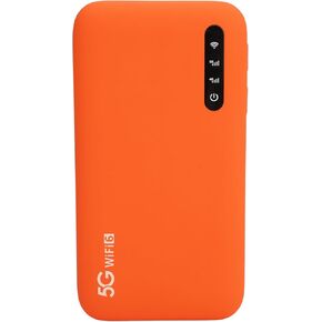 5G Portable Hotspot for Travel, Band WiFi6 USB Modem Mobile Hotspot Device Rechargeable Battery Router with SIM Card Slot, LED Light Support 16 Devices 6100mAh Battery