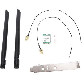 RTL8852BE WiFi6 M.2 WiFi Card, 1800Mbps Bluetooth5.2 Wireless Card for Wins 10/11 for Linux (Built in Antennae)