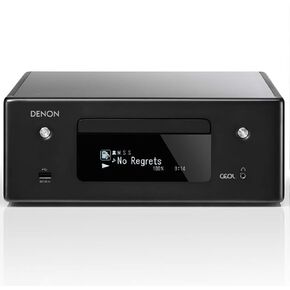 Denon RCD-N10 Hi-Fi All-in-One Receiver & CD Player | Perfect for Smaller Rooms and Houses | Wireless Music Streaming & Amazon Alexa Compatibility | Bluetooth, AirPlay 2, WiFi (Renewed)