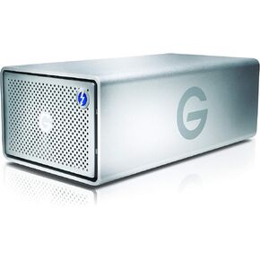 G-Technology 24TB G-Raid with Thunderbolt 3, USB-C (USB 3.1 Gen 2), and HDMI,-Removable Dual-Drive Storage System, Silver – 0G05768-1
