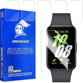 ArmorSuit 6 Pack for Samsung Galaxy Fit 3 Screen Protector MilitaryShield Fit3 Fitness Tracker Smartwatch HD Clear Film - Made in USA