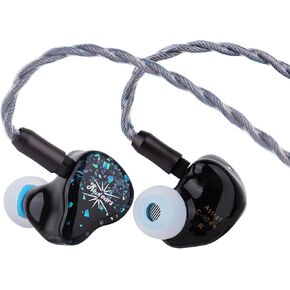 Linsoul Kiwi Ears Astral 1dd+6Ba Hybrid in Ear Monitor ، سماعات الأذن السلكية ، Hifi Studio Recording & Mixing ، IEMS Plantable Gaming لمهندسي الموسيقى المحترفين Audiophiles (Blue)