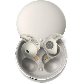 Sleepals Micro Sleep Earbuds for Side Sleepers | Sleep Headphones with Comfortable and Snug Fit | Moderate Noise Reduction with Soft Earplugs (not ANC) | Small and Light, 28H Play (Beige)