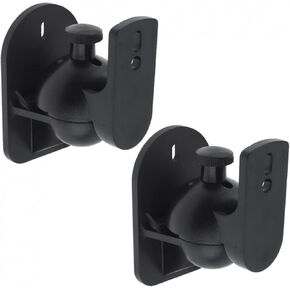 2pcs SW-03B 5KG Black ABS Plastics Wall Mounted Bracket for Speaker and Loudspeaker Box Support 45 Degrees Rotation