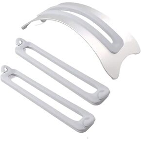 Hy02 الألومنيوم لوفس فضاء المحمول سطح المكتب حامل المكتبي من أجل MacBook Pro Air Retina 3pcs سيليكا هلام متوفرة (فضية)