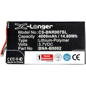 XSP 4000mAh Replacement Battery for Barnes & NOBLEBNRV400 BNTV400 Nook HD 7 Tablet Part NO BNA-B0002 L83-4977-266-01-4 Parts Battery Batteries