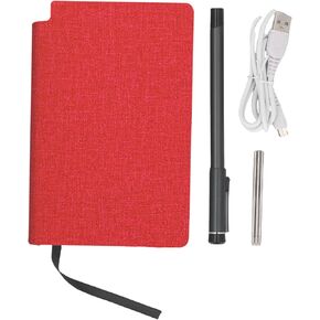 Yunseity 3 in 1 Digital Smart Pen, Smartpen Notebook Set, Real Time Sync for Digitizing, Bluetooth 5.0 Paper Smart Writing Set, OCR Text Recognition Al Image Generation (Linen Texture Red)