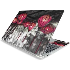 MIGHTY SKINS MightySkins Skin for Lenovo Ideapad S340 15" (2019) - Red Lanterns | Protective, Durable, and Unique Vinyl Decal Wrap Cover | Easy to Apply, Remove, and Change Styles | Made in The USA