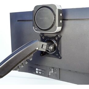 Monzlteck Mac mini M4/M4 pro Mount + VESA Mount Adapter Plate– Heavy-Duty Steel Bracket, Behind The Monitor, Space-Saving Design, Complete Hardware Kit