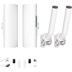 Point to Point Starlink Internet Outdoor Long Range Transmission for Starlink Gen 3 Router with Wireless Bridge Antenna Mount