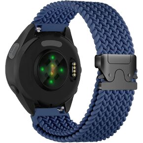 20 مم نايلون مضفر متوافق مع Garmin Forerunner 165 Watch Band/55/245/645 ، حزام Sparachet Poxle Soft Sport Soft For Vivoactive 6/5/3/3 Music & Venu Sq 2 Women Men