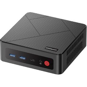 C4 Mini PC AMD RYZEN 5 3550H (حتى 3.7 جيجا هرتز) ، 16GB DDR4 RAM 512GB M.2 NVME SSD MINI Desktop Computers Radeon Vega 8 ، Triple Display ، Dual RJ45 LAN ، WI-FI 5 ، USB 3.2 ، BT 5.0