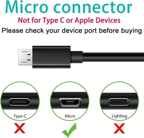 كابل USB من النوع C 6.6 قدم لمرآة مكياج مضاءة قابلة لإعادة الشحن (بعد عام 2022) in Saudi Arabia