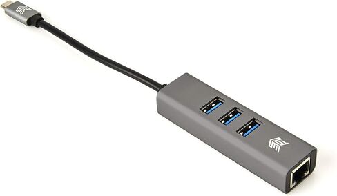 STM Essentials Hub ، USB-C-3 X USB-A + LAN-GRAY (STM-931-213Z-01) in Saudi Arabia