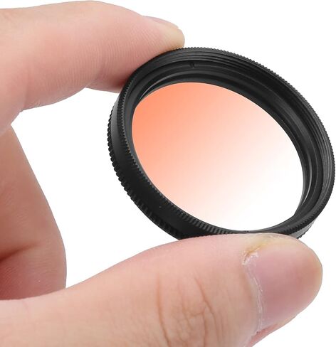 Lens Filter, 37MM Gradient Filter Multilayer Coating Water Proof Gradual Colour Lens for Camera Wheat Waves Grassland Rape Blossoms (Orange) in Saudi Arabia