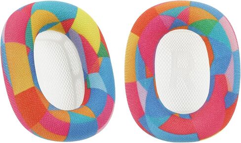 Damex mesh Fabric earpads for airpods max Ear Cushions,Compatible with airpods max Ear Pads(2024 Version),Noise Cancelling, Breathable,Magnetic mounting, not Falling Off (red-Blue) in Saudi Arabia