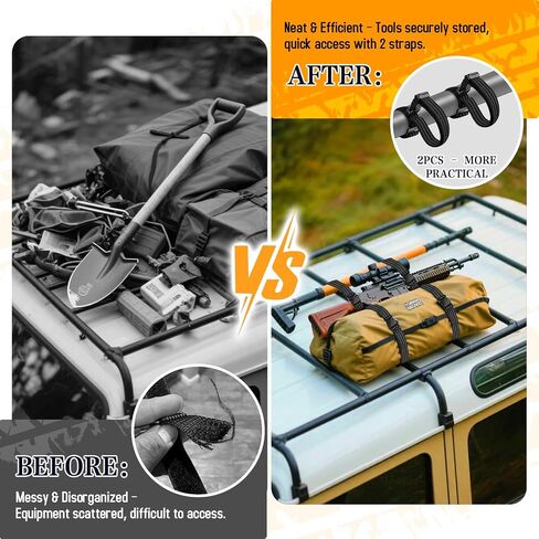 Mixsuper 4pcs Shovel Holder for Roof Rack for 1-4 Inches Tools Equipment Quick Release UTV Roof Rack Nylon Holder Adjustable Shovel Holder Easy Installation UTV Roof Rack Accessories in Saudi Arabia