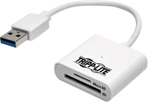 Tripp Lite USB 3.0 SuperSpeed ​​SD/Micro SD Card Card Media Reader W/مدمج في كابل 6 بوصة. (U352-06N-SD) in Kuwait