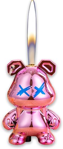 Cute Animal Soft Flame Lighter Cool Creative Design Lighters Butane Refill，Kawaii Cartoon Lighter Accessories，Unique Keychain Lighters for Women Birthday Candles BBQ (Without Butane Gas） (16) in Kuwait