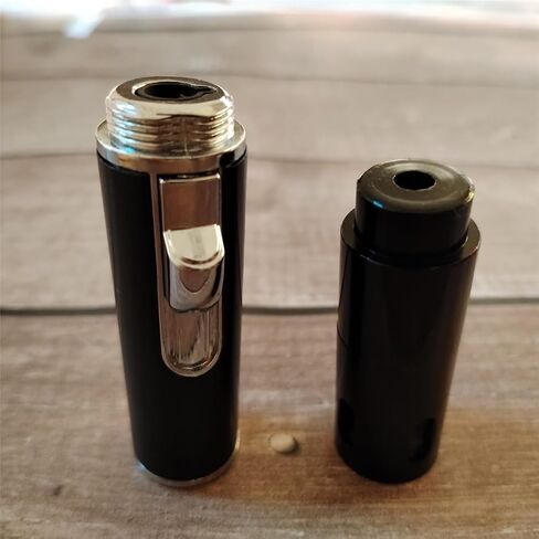 Refillable Lighters,Multifunctional Built-in Jet Flame Torch Lighter Kitchen Cooking,Black（2PCS） in Kuwait