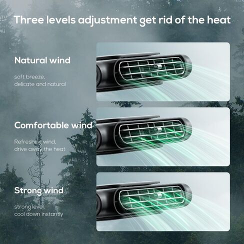 Shkalacar Car Fan Seat Cooling Fan, USB Car Headrest Fan 3 Wind Speeds USB-Powered, Front Rear Seat Backseat Vehicle Cooling Fan for Car Truck SUV in Saudi Arabia