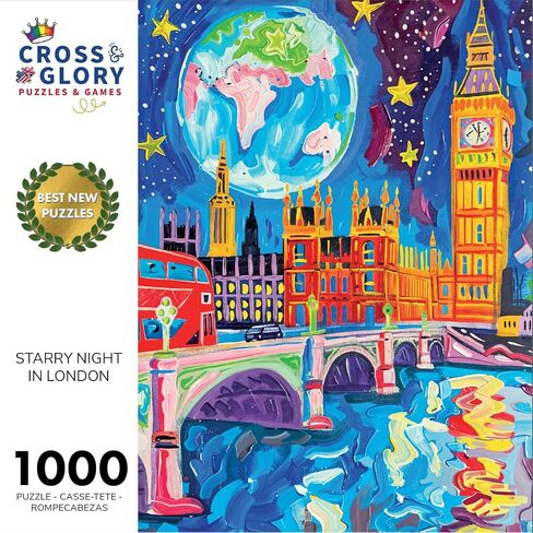 The United Hues of America by Cross & Glory - Premium 1000-Piece Educational Jigsaw Puzzle - Eco-Friendly, Vibrant & Unique USA Map - Perfect for Family Fun - Challenging Brain Game & Great Gift Idea in Saudi Arabia