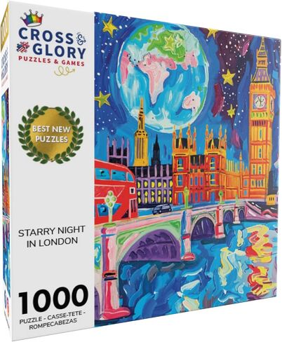 The United Hues of America by Cross & Glory - Premium 1000-Piece Educational Jigsaw Puzzle - Eco-Friendly, Vibrant & Unique USA Map - Perfect for Family Fun - Challenging Brain Game & Great Gift Idea in Saudi Arabia