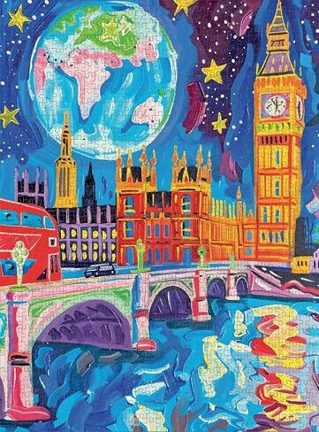 The United Hues of America by Cross & Glory - Premium 1000-Piece Educational Jigsaw Puzzle - Eco-Friendly, Vibrant & Unique USA Map - Perfect for Family Fun - Challenging Brain Game & Great Gift Idea in Saudi Arabia