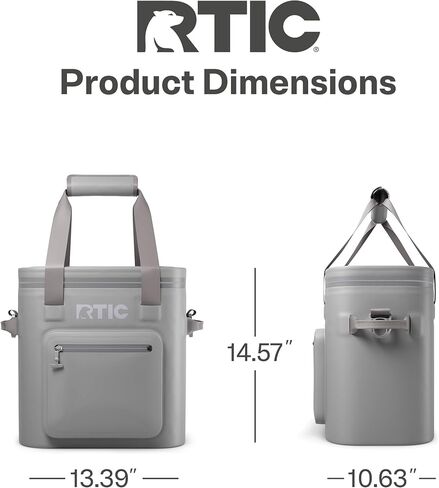 RTIC 20 يمكن أن يكون برودة ناعمة للغاية ، معزول ، مقاوم للماء ، دليل تسرب ، حقيبة عائمة محمولة للمشروبات ، الشراب ، الغداء ، في الهواء الطلق ، الشاطئ ، السيارات ، التخييم ، النزهة ، الصيد ، القارب in Kuwait