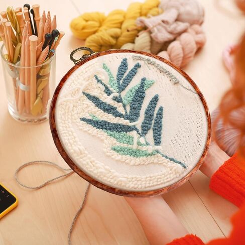 Burbell 15 Pcs Mother Day Graduation Round Embroidery Hoops Circle Rubber Hoops Ring Display Cross Stitch Ornament Imitated Wood Frame Kits for Craft Sewing DIY Hanging Gifts (6 Inch) in Saudi Arabia