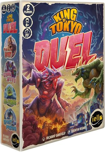 IELLO King of Tokyo Monster Box, Strategy Board Game, 2-6 Players, Ages 8+, 30 Minute Playing time, All King of Tokyo expansions Included in Saudi Arabia