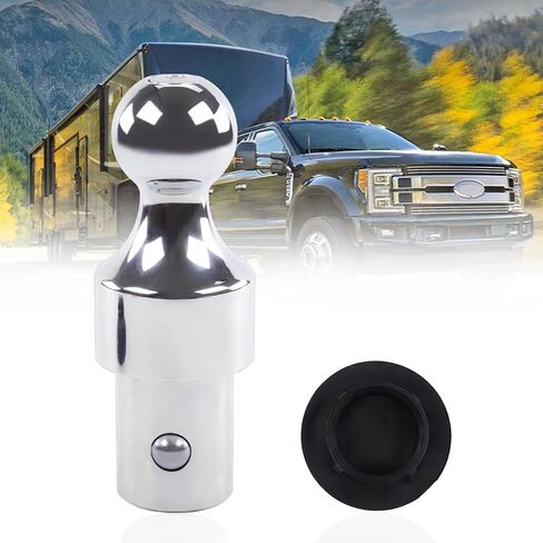 60629 2-5/16-Inch Gooseneck Ball Fits for Chevrolet Ford GMC Nissan Titan XD Ram Puck, 30000 Lb Rated to Tow gooseneck Trailers, Chrome in Saudi Arabia