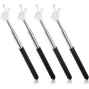 4PCS Telescopic Teacher Pointer Finger Stick Extendable Hand Pointer Stick Retractable Classroom Pointer for Elementary School Kindergarten Teacher, Classroom Supplies
