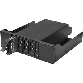Kingwin 5.25" Bay Bracket Slim Module for 4 x NVMe M.2 SSD Support GEN3 (32Gbps) and GEN4 (64Gbps)
