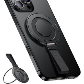 Magnetic Phone Ring Holder Grip, Magnetic Phone Grip Stand, Phone Grips for Back of Phone Holder for Hand Compatible with iPhone 16 Pro Max 15 14 13 12 & DJI Osmo Mobile 7P 7 SE 6 5 4