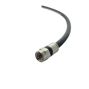 MPD Digital I RG6 Coaxial Cable I High-Speed Internet, Broadband and Digital TV Aerial I Satellite Cable Extension I Compression Connectors I Made in USA I White 5 FT