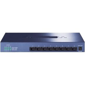 8-Port 2.5G SFP Port Ethernet Switch 2.5GBASE-T Network Switch 2500Mbps Network Fiber and Play TL-SH1008F(US Adapter)