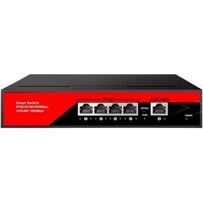 POE Switch 5-Port 1000 Mbps Gigabit Network Switch(04G10GB-Black)