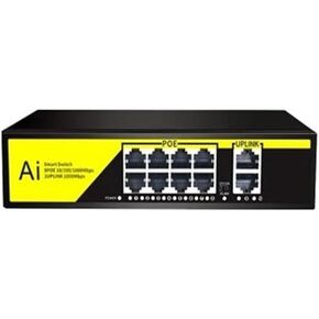 Smart Switch 48V POE Network Switch Long Distance Transmission Ethernet Switch IEEE 802.3 AF/at(Product B)