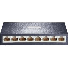 8-Port 100Mbps Ethernet Switch 100BASE-T and Play Network Hub Internet Splitter 5V DC Auto MDI/MDIX TL-SF1008D(US Adapter)