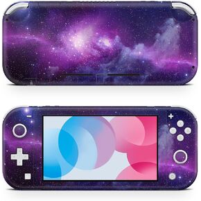ZOOMHITSKINS Switch Lite Accessories, Compatible for Switch Lite Skin, Galaxy Lite Starry Planet Solar Lavender Cosmos Universe, 3M Vinyl, Durable & Fit, Easy to Install, Made in The USA