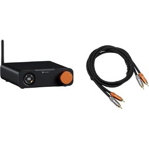 Fosi Audio 2RCA to 2RCA Cable 3.9Ft and ZD3 Desktop DAC Preamp, Fully Balanced Digital to Analog Audio Converter with ES9039Q2M for Home Stereo Amplifier