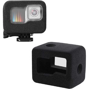 غطاء Windslayer لـ GoPro 11/10/9 ， حالة إطار الإسكان المضاد للضوضاء ، ملحق تقليل صوت الفيديو ， قشرة واقية متوافقة مع كاميرا الحركة (حزمة)