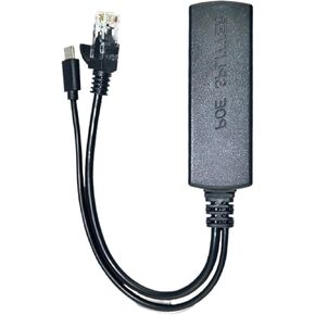Poe Splitter 10/100Mbps IEEE802.3AF 44-57V إلى 5V 2.4A إمدادات الطاقة USB