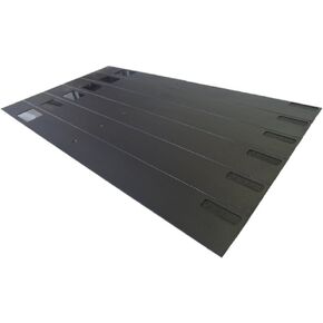 19" Black Blanking Panels - 10 Sheets of 6U Per Carton - Easy, Tool-Less Installation